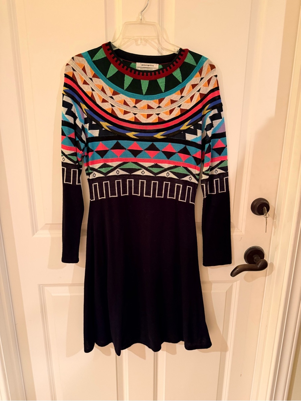 Aldomartins Anthropologie Knit Dress - Multicolor with Black Slip Dress